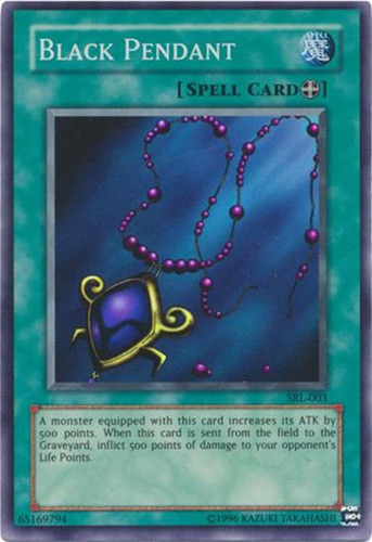 Yu-Gi-Oh Card - SRL-003 - BLACK PENDANT (super rare holo)