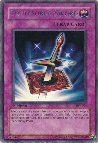 Yu-Gi-Oh Card - PSV-005 - LIGHTFORCE SWORD (rare) *1st Edition*