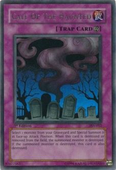 Yu-Gi-Oh Card - PSV-012 - CALL OF THE HAUNTED (ultra rare holo) *1st Edition* *Played*