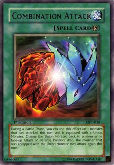 Yu-Gi-Oh Card - MFC-030 - COMBINATION ATTACK (rare) [1st Edition]