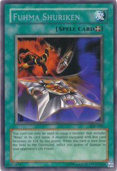 Yu-Gi-Oh Card - IOC-031 - FUHMA SHURIKEN (rare)