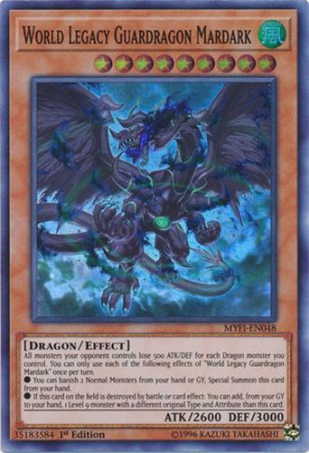 Yu-Gi-Oh Card - MYFI-EN048 - WORLD LEGACY GUARDRAGON MARDARK (super rare  holo): BBToyStore.com - Toys, Plush, Trading Cards, Action Figures & Games  online retail store shop sale