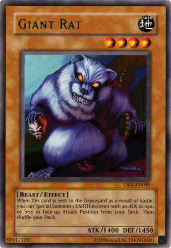 Yu-Gi-Oh Card - DB1-EN045 - GIANT RAT (rare): BBToyStore.com - Toys, Plush,  Trading Cards, Action Figures & Games online retail store shop sale