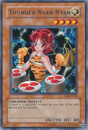 Yu-Gi-Oh Card - DB2-EN169 - THUNDER NYAN NYAN (rare): BBToyStore.com -  Toys, Plush, Trading Cards, Action Figures & Games online retail store shop  sale