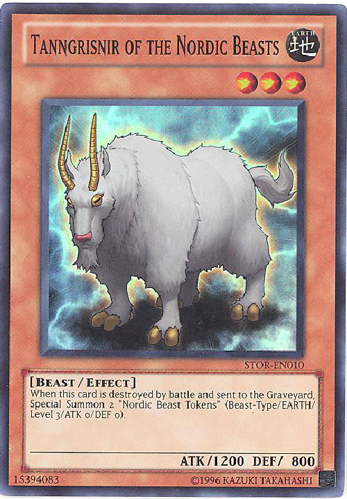 Yu-Gi-Oh Card - STOR-EN010 - TANNGRISNIR OF THE NORDIC BEASTS