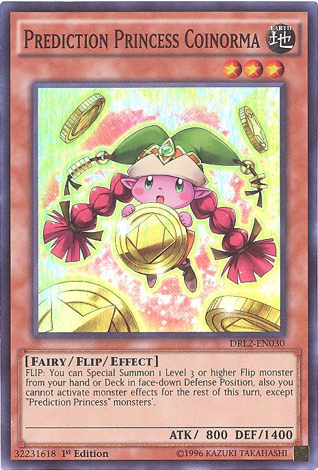 YuGiOh Trading Card Game Dragons of Legend 2 Super Rare Prediction Princess Coinorma Drl2-en030 YuGiOh Trading Card Game Dragons of Legend 2 Super Rare Prediction Princess Coinorma Drl2-en030
