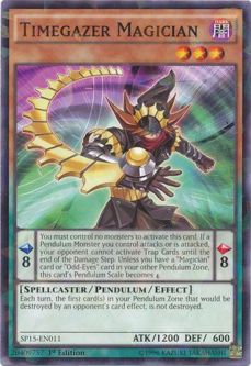 Yu-Gi-Oh Card - SP15-EN011 - TIMEGAZER MAGICIAN (shatterfoil rare)