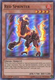 Yu-Gi-Oh Card - HSRD-EN015 - RED SPRINTER (super rare holo)