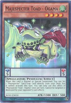 Yu-Gi-Oh Card - BOSH-EN030 - MAJESPECTER TOAD - OGAMA (super rare holo)