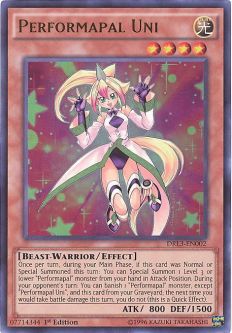 Yu-Gi-Oh Card - DRL3-EN002 - PERFORMAPAL UNI (ultra rare holo)