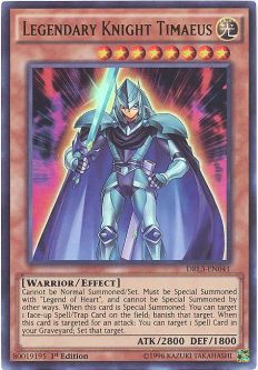 Yu-Gi-Oh Card - DRL3-EN041 - LEGENDARY KNIGHT TIMAEUS (ultra rare holo)