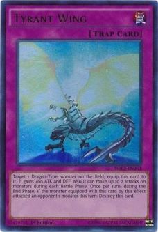Yu-Gi-Oh Card - DRL3-EN061 - TYRANT WING (ultra rare holo)