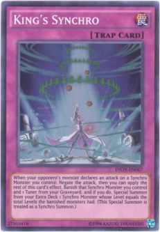 Yu-Gi-Oh Card - INOV-EN067 - KING'S SYNCHRO (super rare holo)