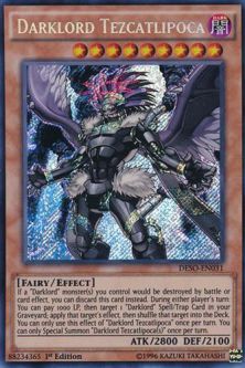 Yu-Gi-Oh Card - DESO-EN031 - DARKLORD TEZCATLIPOCA (secret rare holo)