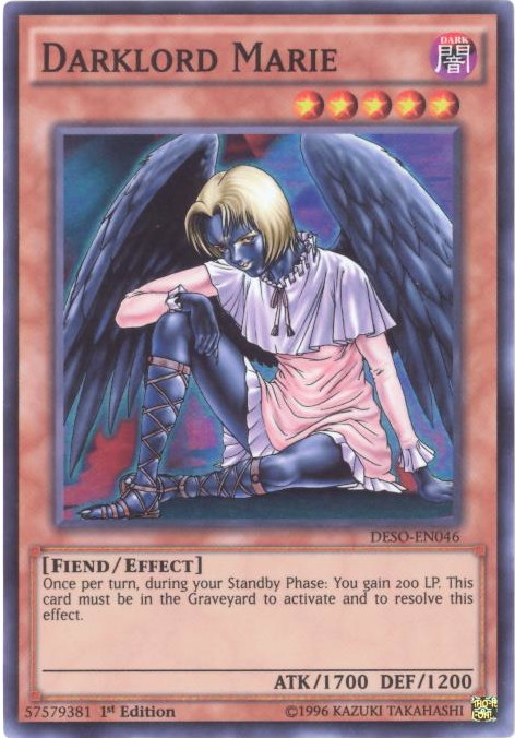 Yu-Gi-Oh Card - DESO-EN046 - DARKLORD MARIE (super rare holo)