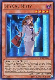 Yu-Gi-Oh Card - RATE-EN086 - SPYGAL MISTY (ultra rare holo)