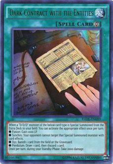 Yu-Gi-Oh Card - RATE-EN099 - DARK CONTRACT WITH THE ENTITIES (ultra rare holo)