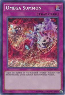 Yu-Gi-Oh Card - FUEN-EN037 - OMEGA SUMMON (secret rare holo)