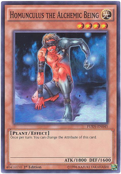yugioh alchemy cards Yu-Gi-Oh Card - FUEN-EN045 - HOMUNCULUS THE ALCHEMIC BEING (super rare  holo): BBToyStore.com