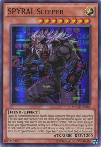 Yu-Gi-Oh Card - MACR-EN086 - SPYRAL SLEEPER (super rare holo ...