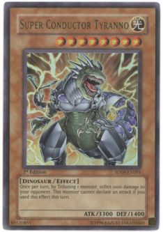 Yu-Gi-Oh Card - SD09-EN001 - SUPER CONDUCTOR TYRANNO (ultra rare holo)