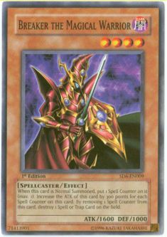 Yu-Gi-Oh Card - SD6-EN009 - BREAKER THE MAGICAL WARRIOR (common)