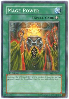 Yu-Gi-Oh Card - SD6-EN022 - MAGE POWER (common)