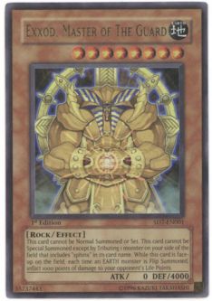 Yu-Gi-Oh Card - SD7-EN001 - EXXOD, MASTER OF THE GUARD (ultra rare holo)