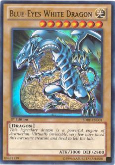 Yu-Gi-Oh Card - SDBE-EN001 - BLUE-EYES WHITE DRAGON (ultra rare holo)