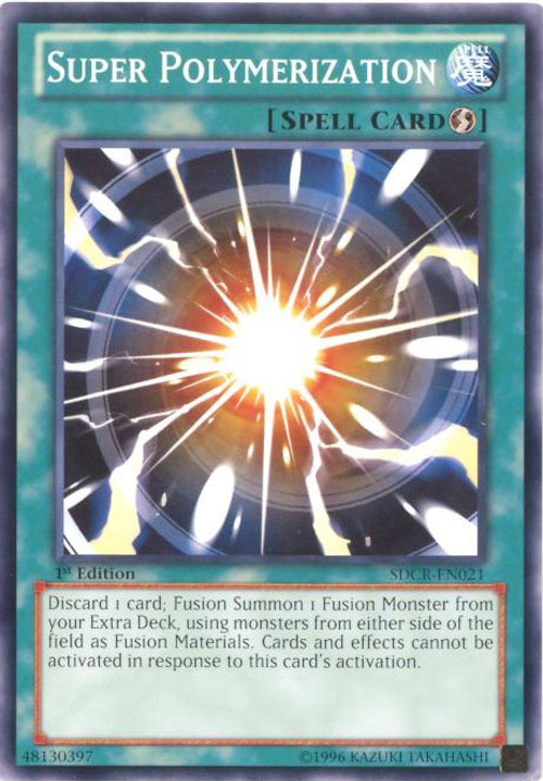 Yu-Gi-Oh Card - SDCR-EN021 - SUPER POLYMERIZATION (common)