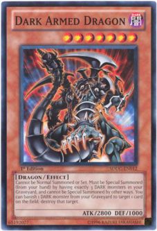 Yu-Gi-Oh Card - SDDC-EN012 - DARK ARMED DRAGON (common)