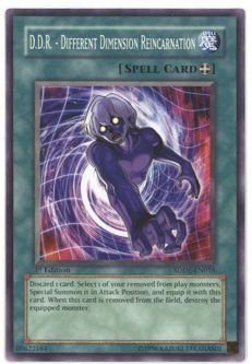 Yu-Gi-Oh Card - SDDE-EN018 - D.D.R. - DIFFERENT DIMENSION REINCARNATION (common)