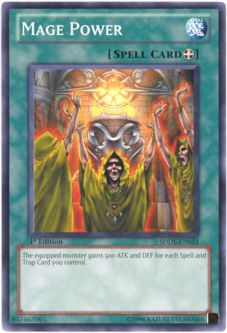 Yu-Gi-Oh Card - SDDL-EN024 - MAGE POWER (common)
