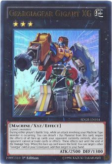 Yu-Gi-Oh Card - SDGR-EN034 - GEARGIAGEAR GIGANT XG (ultra rare holo)