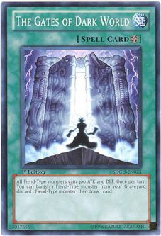 Yu-Gi-Oh Card - SDGU-EN023 - THE GATES OF DARK WORLD (common)