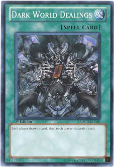 Yu-Gi-Oh Card - SDGU-EN026 - DARK WORLD DEALINGS (common)