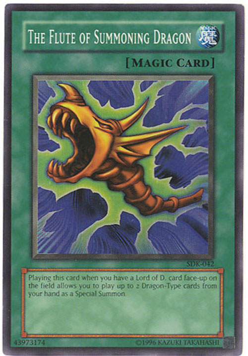 Yu-Gi-Oh Card - SDK-042 - THE FLUTE OF SUMMONING DRAGON ...