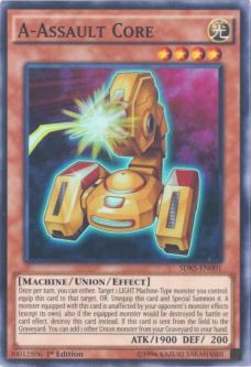 Yu-Gi-Oh Card - SDKS-EN001 - A-ASSAULT CORE (super rare holo)
