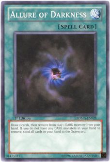 Yu-Gi-Oh Card - SDMA-EN028 - ALLURE OF DARKNESS (common)