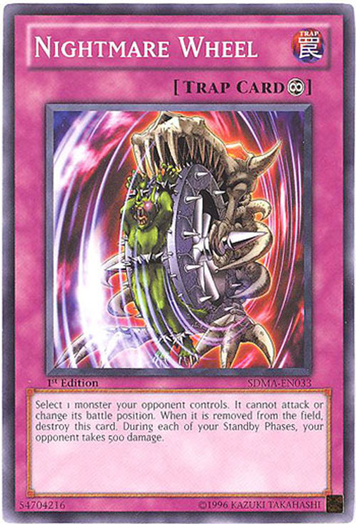 Yu-Gi-Oh Card - SDMA-EN033 - NIGHTMARE WHEEL (common)