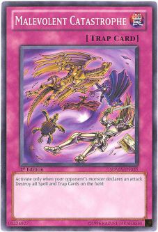 Yu-Gi-Oh Card - SDMA-EN035 - MALEVOLENT CATASTROPHE (common)