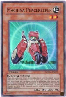 Yu-Gi-Oh Card - SDMM-EN003 - MACHINA PEACEKEEPER (super rare holo)