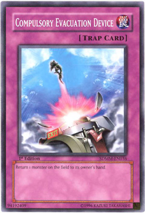 Yu-Gi-Oh Card - SDMM-EN036 - COMPULSORY EVACUATION DEVICE (common)