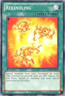 Yu-Gi-Oh Card - SDOK-EN024 - REKINDLING (common)