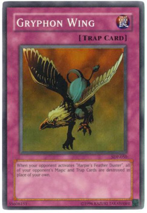 Yu Gi Oh Card Sdp 050 Gryphon Wing Super Rare Holo