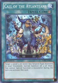 Yu-Gi-Oh Card - SDRE-EN023 - CALL OF THE ATLANTEANS (super rare holo)