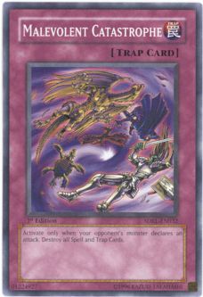 Yu-Gi-Oh Card - SDRL-EN032 - MALEVOLENT CATASTROPHE (common)