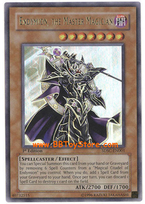 Yu-Gi-Oh Card - SDSC-EN001 - ENDYMION, THE MASTER MAGICIAN (ultra rare holo)