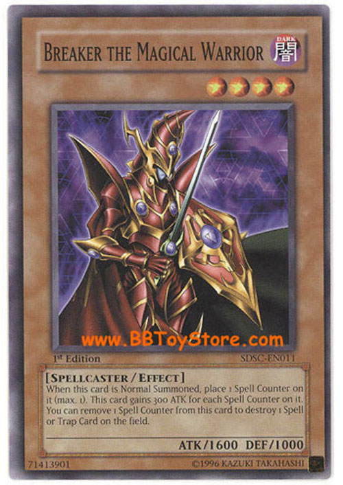 Yu-Gi-Oh Card - SDSC-EN011 - BREAKER THE MAGICAL WARRIOR (common)