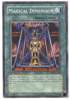 Yu-Gi-Oh Card - SDSC-EN032 - MAGICAL DIMENSION (common)